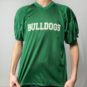 Green Men’s Bulldogs Football Jersey Medium
